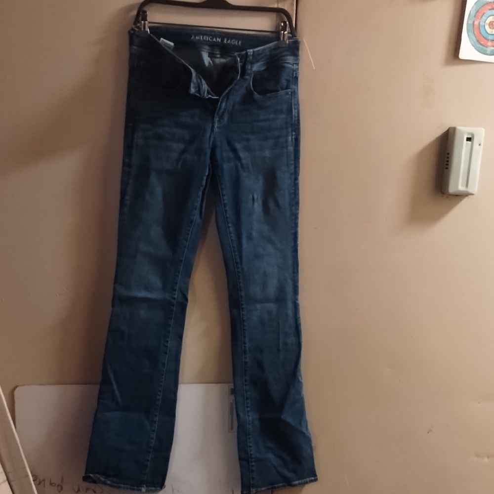 American Eagle Outfitters Women's Dark Blue Boot Cut Jeans